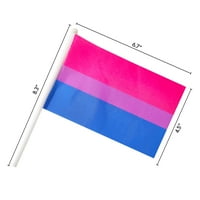 Начин да се слави бисексуалната гордост 6,7 4,5 знаме, 6pk, повеќебојни