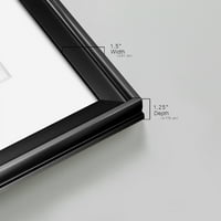 Апстракција на фрагмент од дома Wexford I Premium Framed Print, 26,5 36,5 - Подготвени за виси, црна