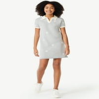 Бесплатно собрание девојки Поло џемпер фустан, големини 4-18