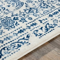 Уметнички ткајачи Роми Дамаск област килим, светло сина, 6'7 9 '