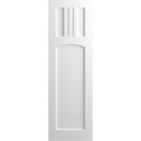 Ekena Millwork 15 W 64 H TRUE FIT PVC San Miguel Mission Style Fixed Mount Sulters, недовршени