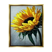 Слупел жолт сончоглед цвет Затвори ботаничко и цветно сликарство злато лебдеј врамен уметнички печатен wallид уметност