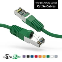 5ft CAT5E Заштитен мрежен Ethernet Booted Cable Green, пакет