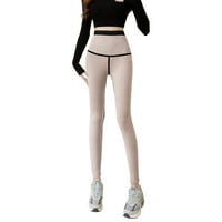 Женски Хеланки Зимски Висок Струк Топло Обложени Дебели Панталони Зимски Хеланки Тренинг Хеланки За Жени
