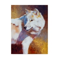 Трговска марка ликовна уметност „бела волк боја“ платно уметност од ieули Т. Чепмен