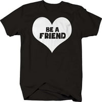 Биди пријател, Графички кошули наставници во училница за срце, xlarge темно сива