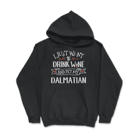 Далматинска маица за loversубители на вино и сопственици на кучиња