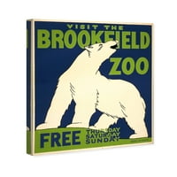 Пистата авенија животни wallидни уметности платно отпечатоци 'зоолошка градина во зоолошката градина Брукфилд Зоолошката градина