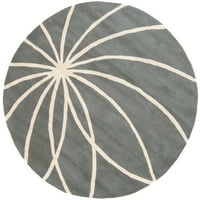 Уметнички ткајачи Оакура јаглен модерен килим со кружна област