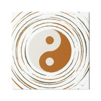 Студените индустрии Јин Јанг Таиџиту симбол Духовни кружни ленти Графичка уметничка галерија завиткана платно печатена wallидна уметност, дизајн од Мартина Павлов?