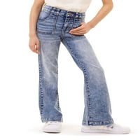 Jordorache девојки лепенка џеб фармерки, големини 5-18