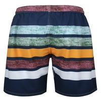 Бејвеи Мажи Основни Маскирни Задници За Печатење Со Среден Струк Слободно Време Мини Панталони Блок Во Боја Облека За Плажа