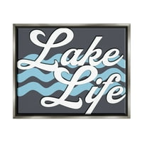 Ступелско езеро животно водни бранови фраза пејзаж сликарство сиво пловиј врамен уметнички печатен wallид уметност