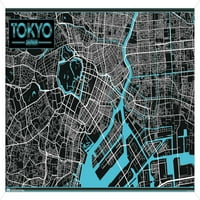 Токио-Мапа Ѕид Постер, 22.375 34