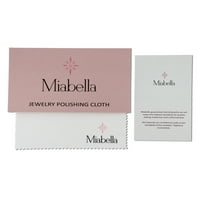 Miabella Women's'sims 1- Carat T.G.W. Срцев гарнет и дијамант акцент 10kt розово злато отворен кросовер прстен