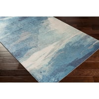 Уметнички ткајачи Оливија Апстрактна област килим, сина, 2'3 3'9