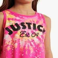 Фустан со маица со Jerseyерси Девојки, големини XS-XLP